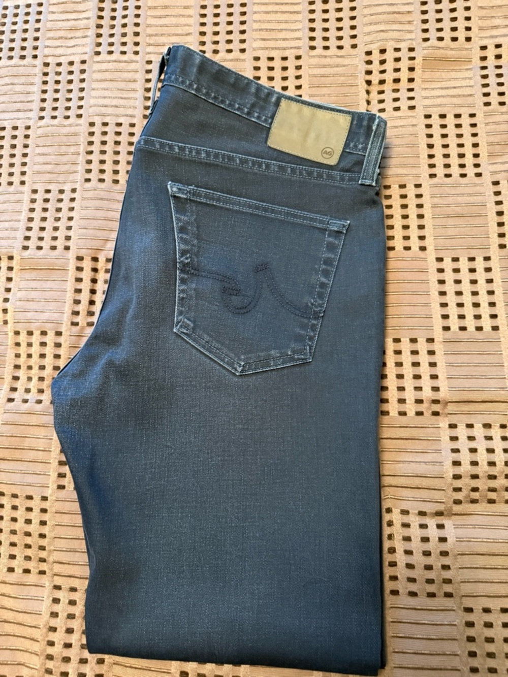 AG Men's Dark Blue Denim Jeans - Classic Slim Fit